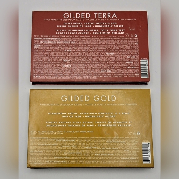 Milani Gilded Gold & Gilded Terra Eyeshadow Palettes – Lightly Used Bundle - Picture 2 of 6